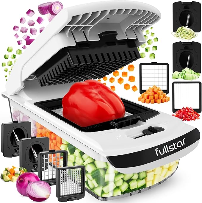 Fullstar The Original Pro Chopper - Vegetable Chopper and Spiralizer, Food Chopper with Container, Fruit Slicer, Kitchen Gadgets & Gifts, Home Essentials