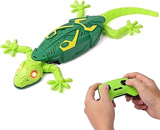RC Wall Crawler Gecko, Rechargeable Remote Control Robot Kids Toys, Wall Climbing Funny Prank Toys Birthday Gift
